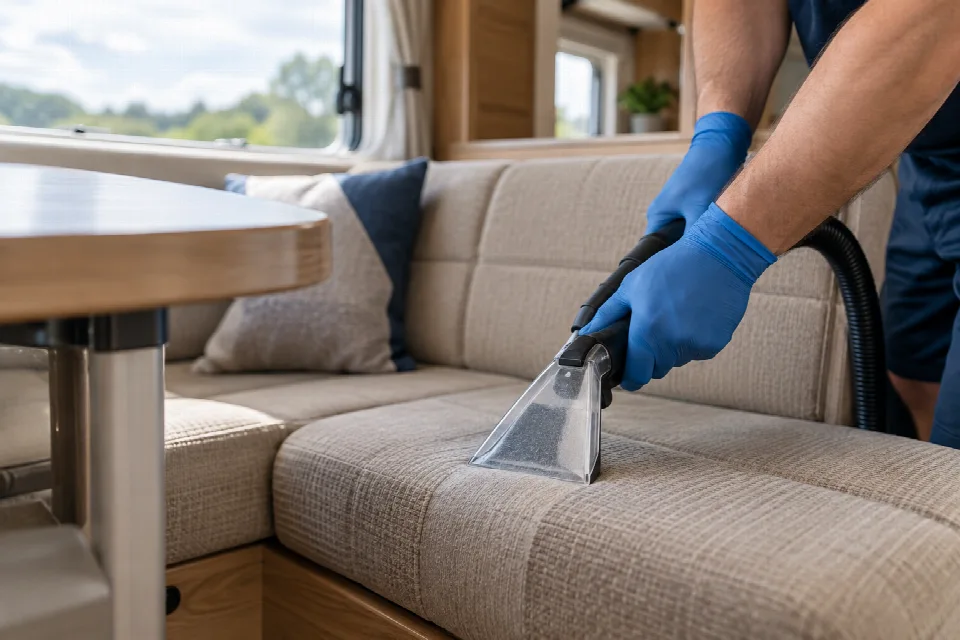 Illustration of a cleaning application