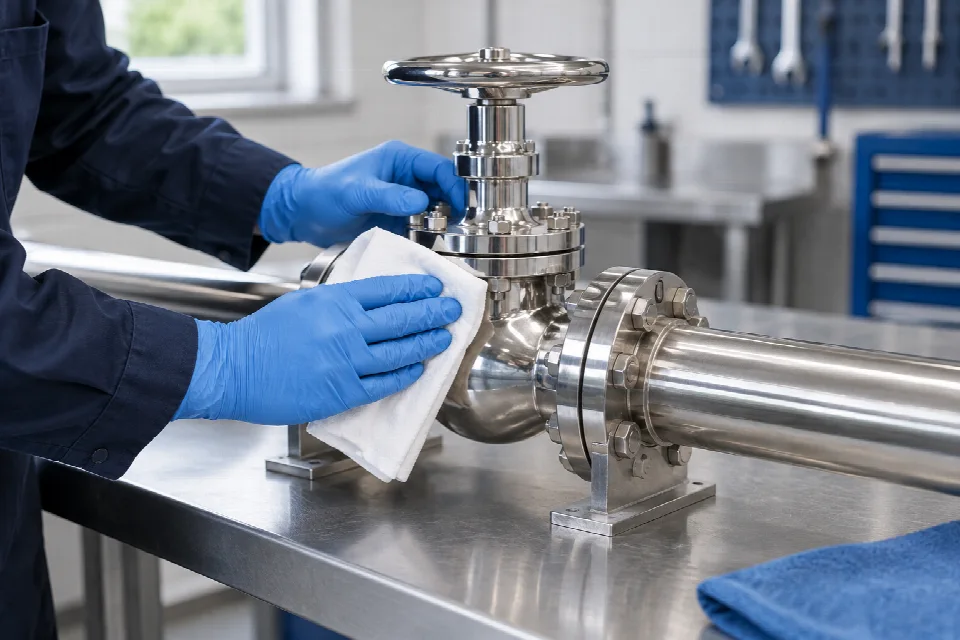 Illustration of a cleaning application