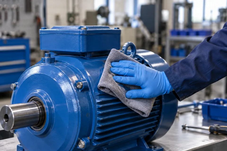 Illustration of a cleaning application