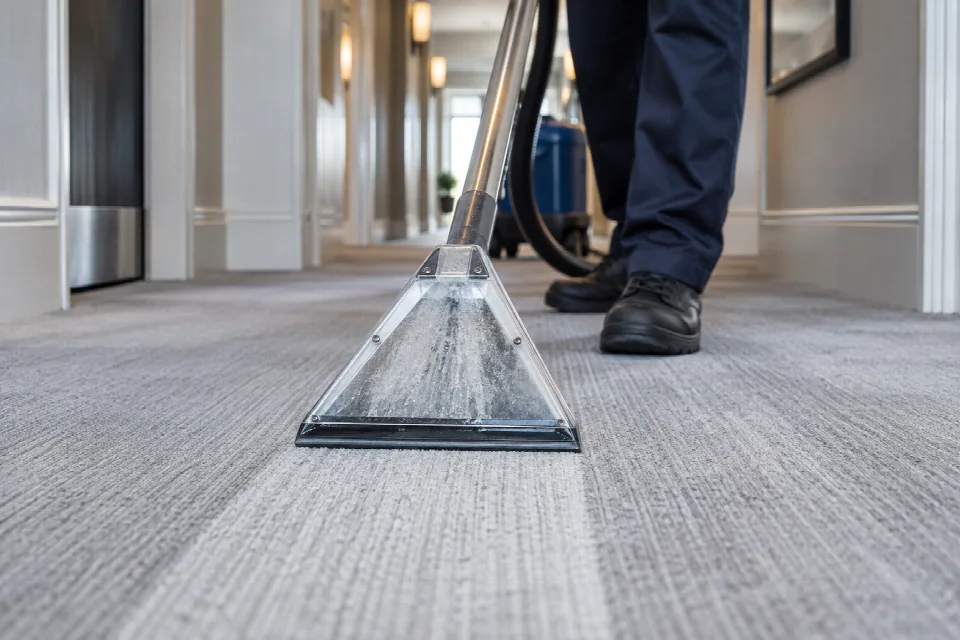 Illustration of a cleaning application